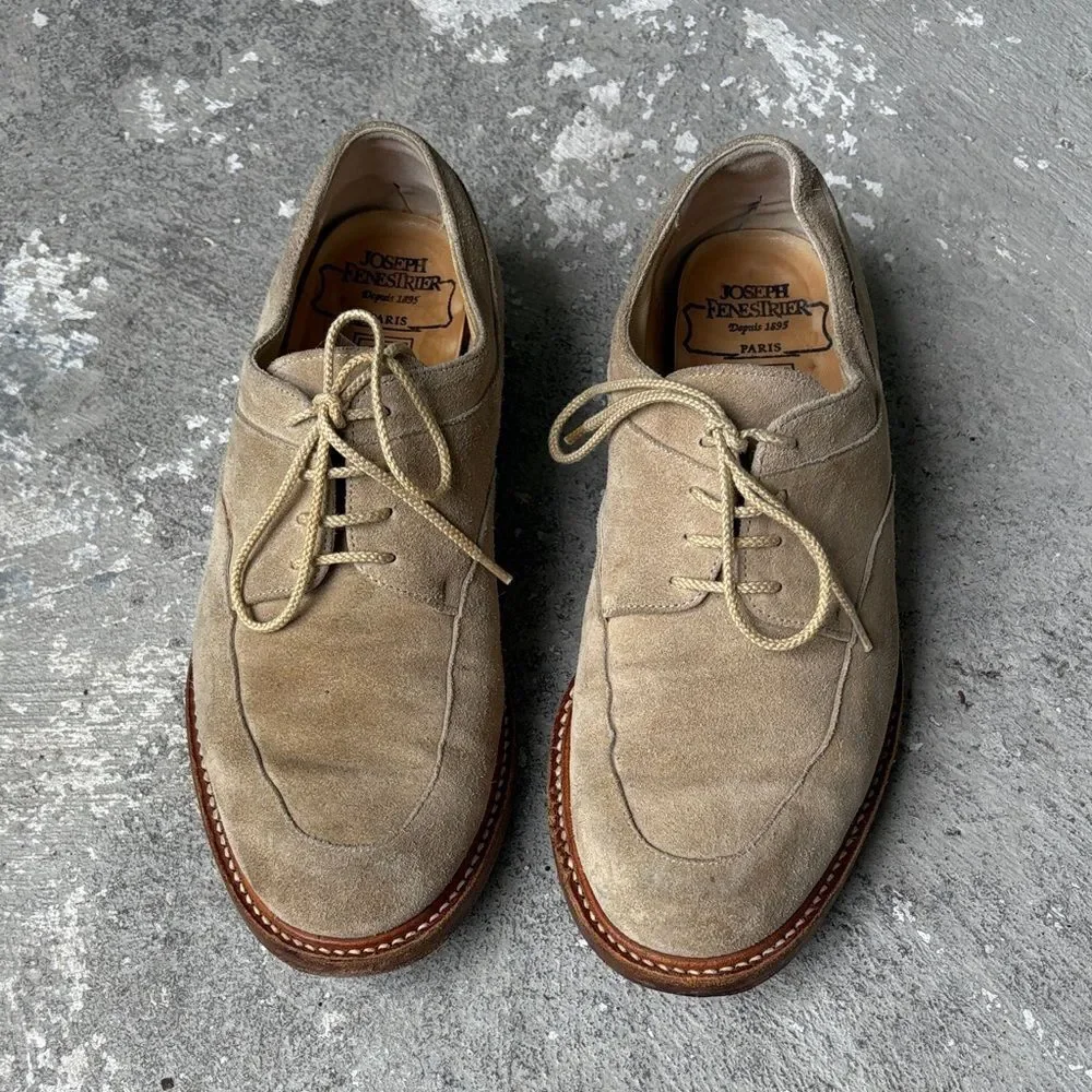 Joseph Fenestrier suede lace up oxfords